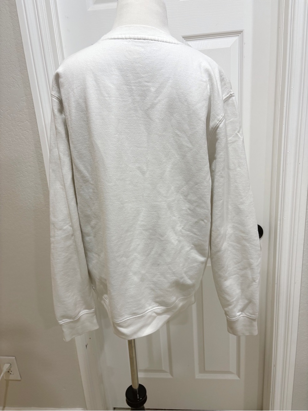 Merci White Limited Edition ‘Merci' Red Letter Graphic Sweatshirt - Picture 5 of 6